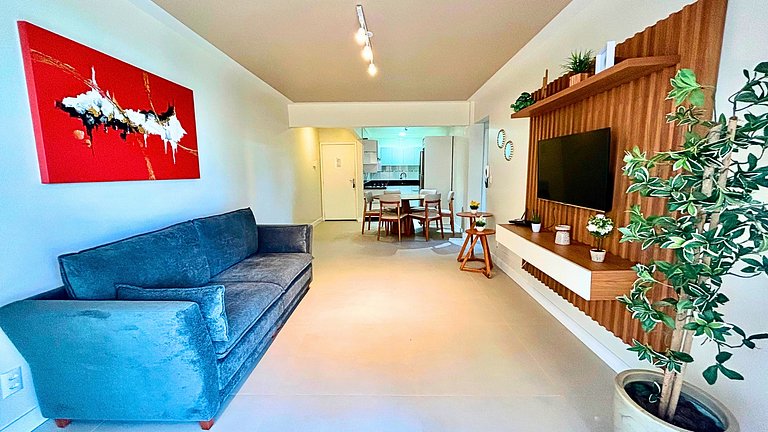 Apartamento de 2 quartos com vista para o mar