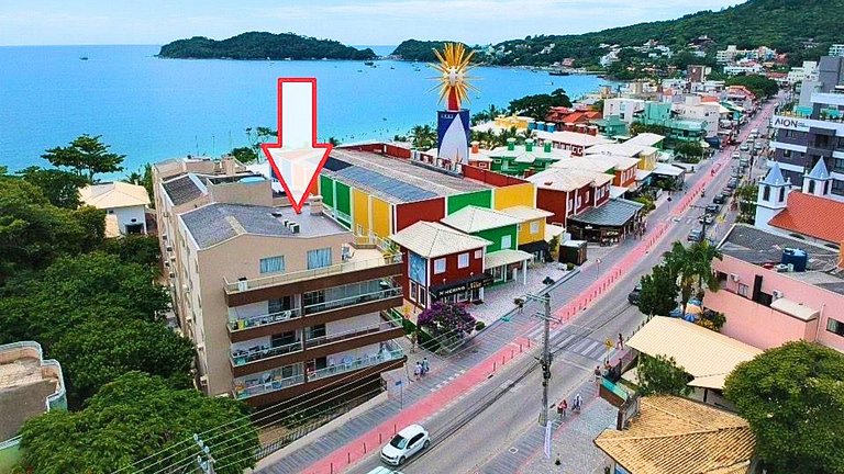 Apartamento de 2 quartos com vista para o mar